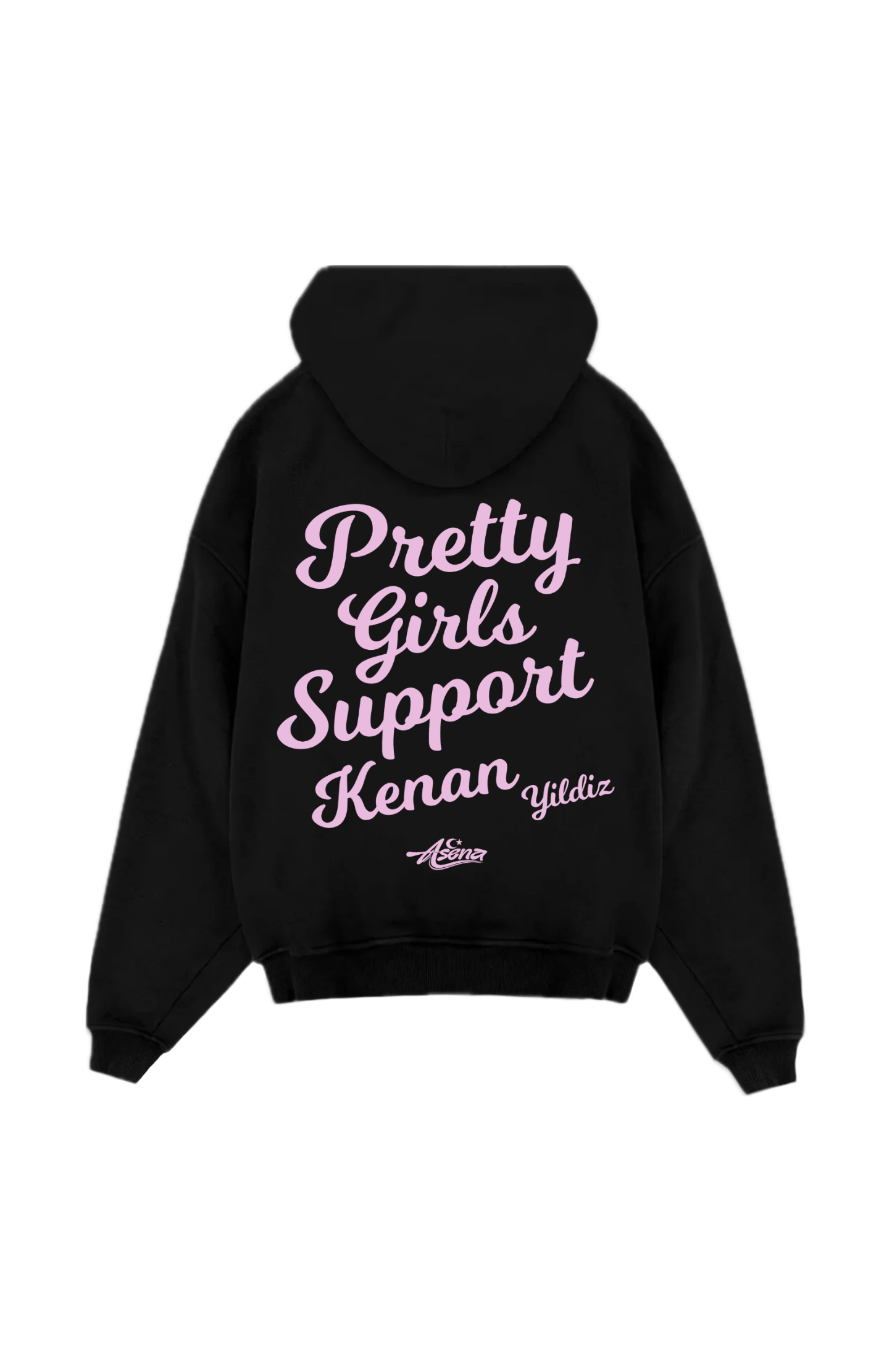 Pretty Girls Support Kenan Yildiz Pink Oversize Hoodie
