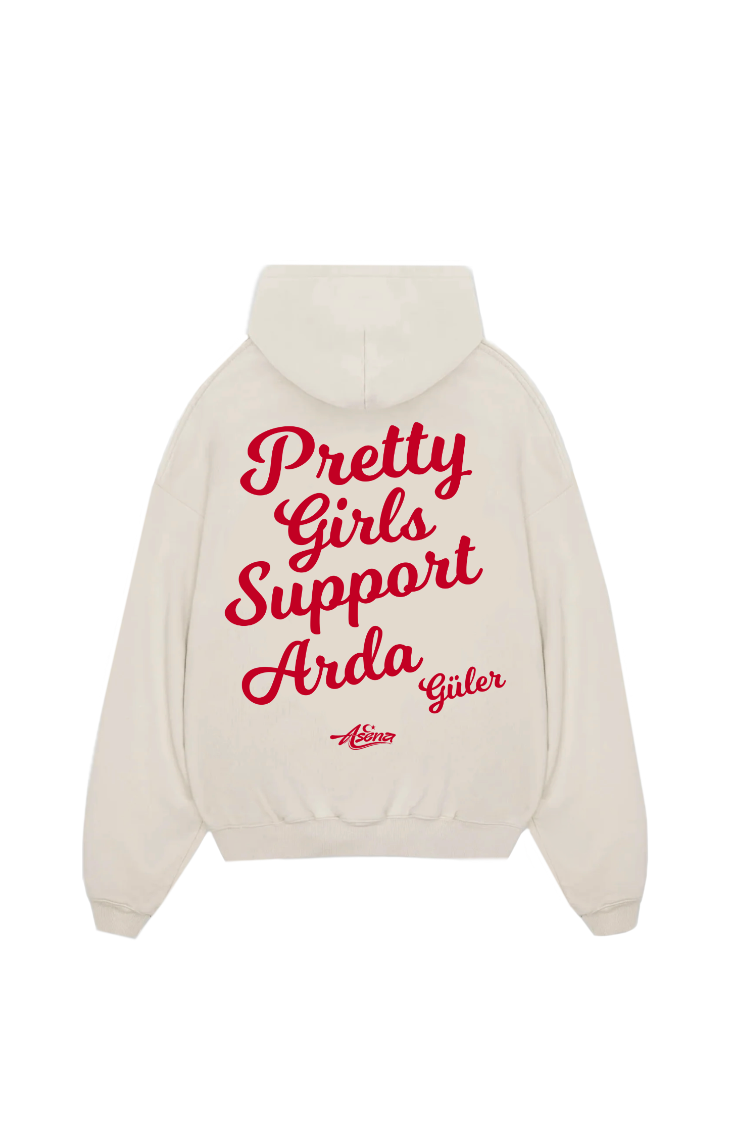 Pretty Girls Support Arda Güler Red Oversize Hoodie