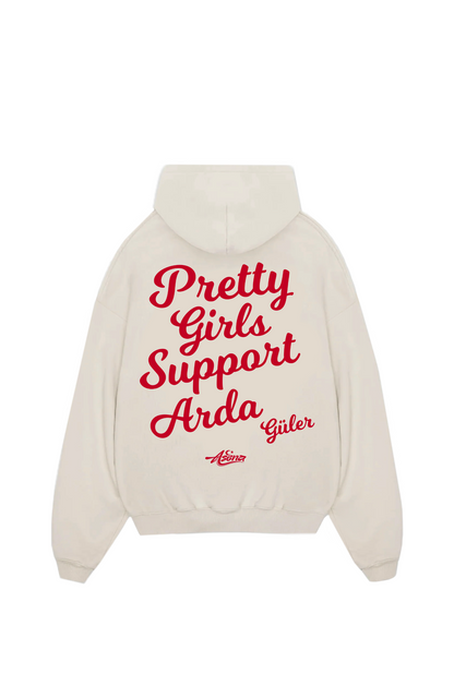 Pretty Girls Support Arda Güler Red Oversize Hoodie