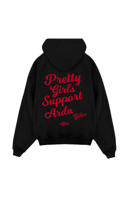 Pretty Girls Support Arda Güler Red Oversize Hoodie