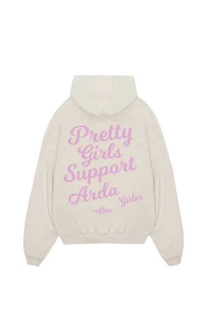 Pretty Girls Support Arda Güler Pink Oversize Hoodie