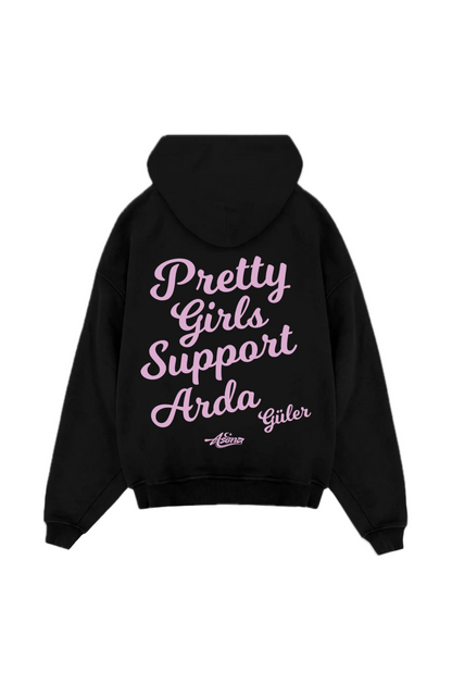 Pretty Girls Support Arda Güler Pink Oversize Hoodie