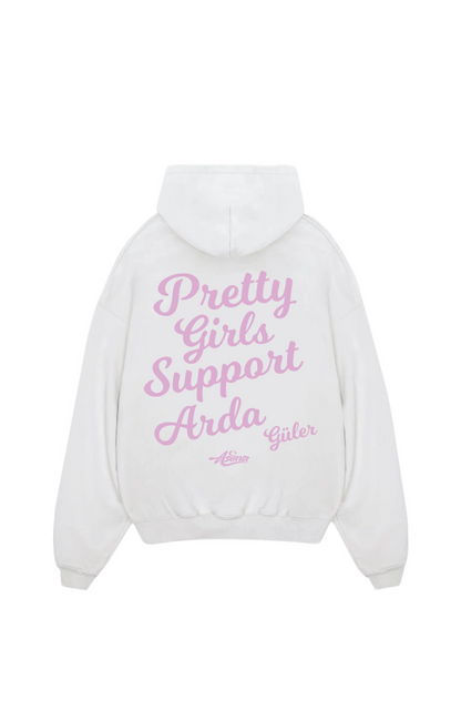 Pretty Girls Support Arda Güler Pink Oversize Hoodie