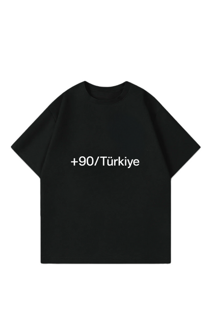 +90/Türkiye Oversize T-Shirt
