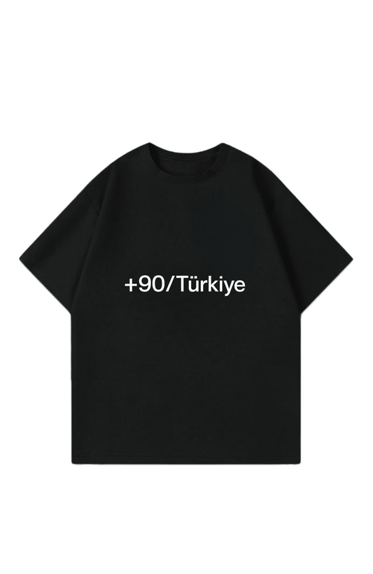 +90/Türkiye Oversize T-Shirt