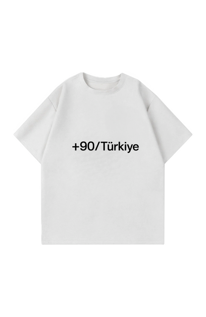 +90/Türkiye Oversize T-Shirt
