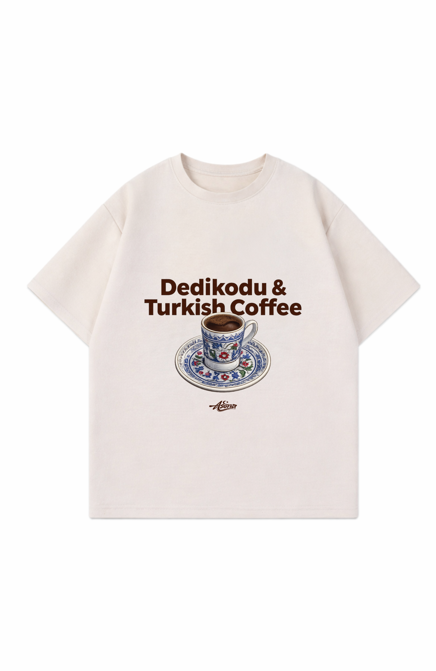 dedikodu and turkish coffee Oversize T-Shirt